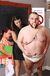 Fat man wearing a diaper sex Meme Template