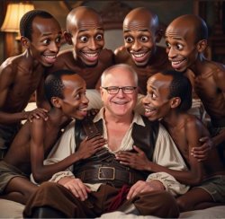Tim Walz & Somali pirates Meme Template