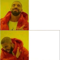 Flipped Drake meme Meme Template