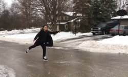 Ice skating Meme Template