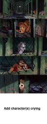 Who cries over pound scene in Lady and the Tramp Meme Template