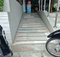 Wheelchair ramp fail Meme Template