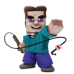 creepy steve Meme Template