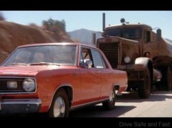 Duel movie chase Meme Template