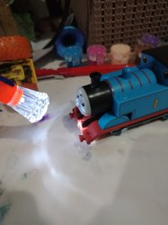 Hah thomas the tank engine is stunned lol Meme Template