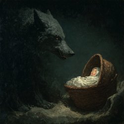 Wolf and Baby Meme Template