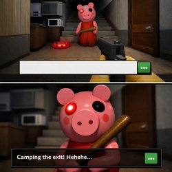 Piggy doesn’t realize the mistake Meme Template