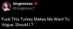 this Turkey makes me want to vogue Meme Template