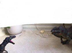 Jurassic world SHUT UP GIGA! Meme Template