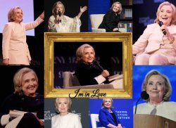 Hillary Heart Throb I'm in Love Meme Template
