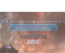 Current Objective: Survive Meme Template