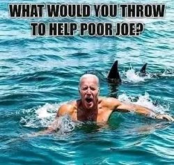 Geritol Joe Biden vs Shark Meme Template