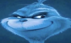 Blue Grinch Meme Template