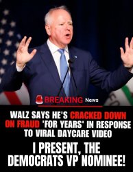 Tim Walz Fraud Meme Template