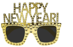Happy New Year glasses Meme Template
