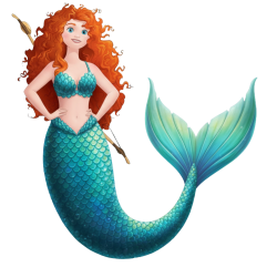 Merida mermaid Meme Template