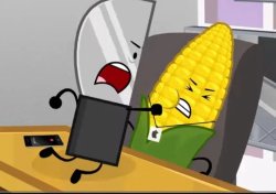 Knife punches cobs in the face Meme Template