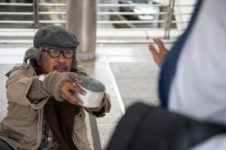 homeless Meme Template