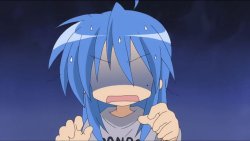 Konata wants to eat your brains Meme Template