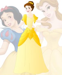 disney fusion: Belle and Snow White Meme Template