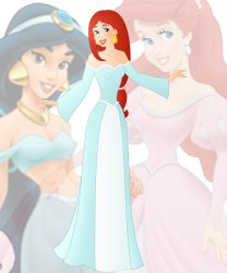disney fusion: Ariel and Jasmine Meme Template