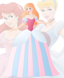 disney fusion: Ariel and Cinderella Meme Template
