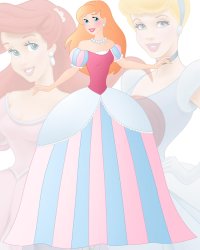 Princess Claire (Ariel and Cinderella) Meme Template