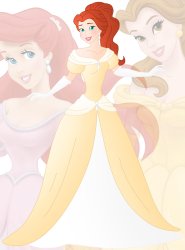 Princess Blair (Ariel and Belle) Meme Template