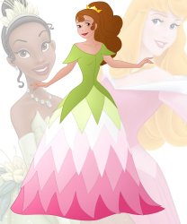 disney fusion: Aurora and Tiana Meme Template