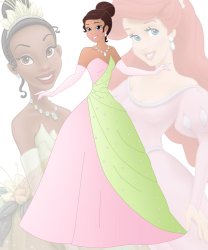 disney fusion Ariel and Tiana Meme Template
