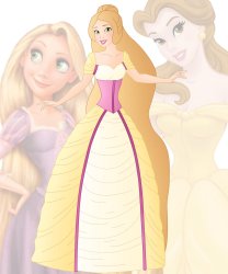 disney fusion: Belle and Rapunzel Meme Template