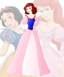disney fusion: Ariel and Snow White Meme Template