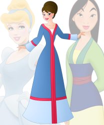 disney fusion: Cinderella and Mulan Meme Template