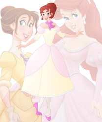 disney fusion: Ariel and Jane Meme Template