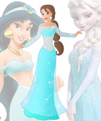 disney fusion: Elsa and Jasmine Meme Template