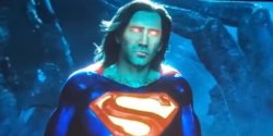 Nicholas Cage Superman eyes Meme Template
