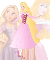disney fusion: Aurora and Rapunzel Meme Template