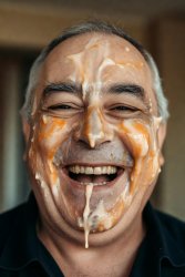 MAGAt orange goo on face JPP Meme Template