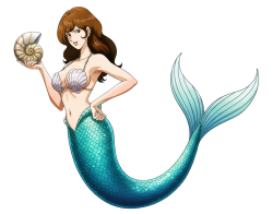 Fujiko Mermaid Meme Template