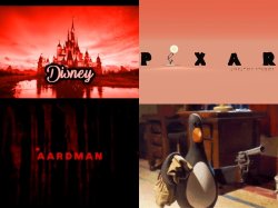 Disney/Pixar/Aardman Short Logo Horror Remake Meme Template