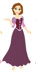 Rapunzel in a her Short Brunette Meme Template