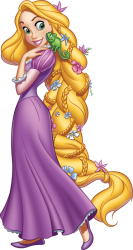 Rapunzel Wears a Braid With Flowers Meme Template