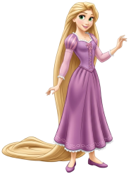Rapunzel (Tangled) Wears a Purple flat shoes 2 Meme Template