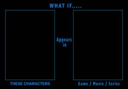 What if blank appears in blank? Meme Template