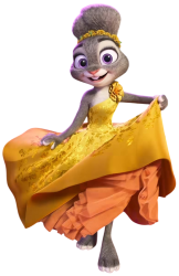 Judy Hopps wears her yellow dress Meme Template
