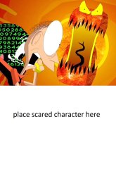 who scared by Virusaurus Rex Meme Template