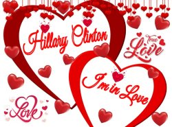 Hillary Heart Throb I'm in Love Meme Template