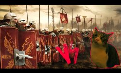 The Roman legions vs blue Meme Template