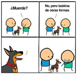 Cynide & Happiness dog Meme Template