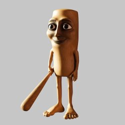 Brain rot wood Meme Template